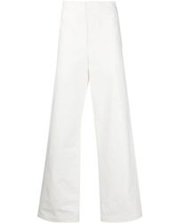 Jil Sander - High-Waisted Straight-Leg Trousers - Lyst
