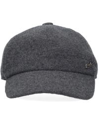 Borsalino - Logo-Lettering Baseball Cap - Lyst