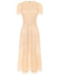 POST MERIDIEM - Round-Neck Midi Dress - Lyst
