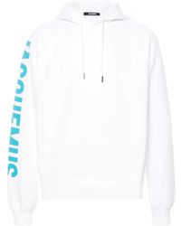 Jacquemus - La Casaコレクション ホワイト Le Hoodie Typo フーディ - Lyst