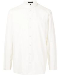 Shiatzy Chen - Mandarin-Collar Long-Sleeve Shirt - Lyst