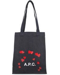 A.P.C. - Bolso shopper Lou Blondie - Lyst