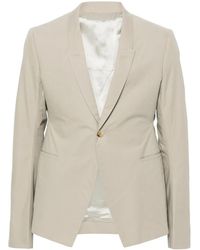 Rick Owens - Single-Breasted Poplin Blazer - Lyst