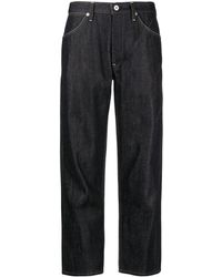 Jil Sander - Contrast-stitching Cotton Straight-leg Jeans - Lyst