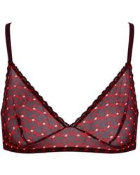 Laura Urbinati - Soutien-Gorge À Imprimé Géométrique Et Effet De Transparence - Lyst