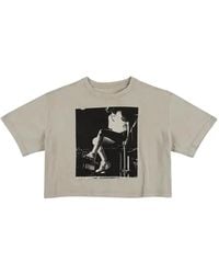 Nike - Graphic-Print Cropped T-Shirt - Lyst