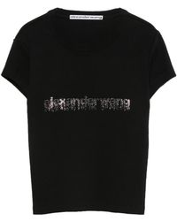 Alexander Wang - "Baby" Tee With "Hotfix Graphic" T-Shirt Clothing - Lyst