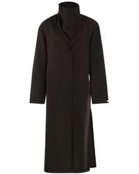 Sportmax - High-Neck Double-Breasted Coat - Lyst