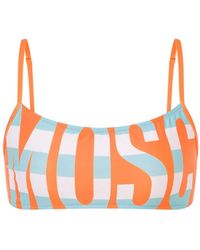 Moschino - Bikinitop Met Logoprint - Lyst