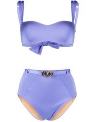 Noire Swimwear - Seashell Bandeau Bikini Set - Lyst
