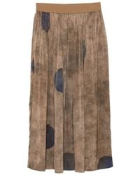 Uma Wang - Polka-Dot Pleated Midi Skirt - Lyst