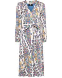 Etro - Paisley-Print Midi Dress - Lyst