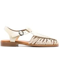Hereu - Alaro Caged Leather Sandals - Lyst