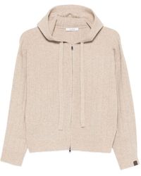 Max Mara - Ribbed Knit Hoodie - Lyst