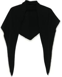 Sandro - Bufanda con ribete de ganchillo - Lyst