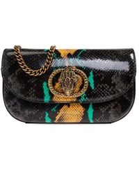 Kurt Geiger - Small Chelsea Snake-Print Chain Cross-Body Bag - Lyst