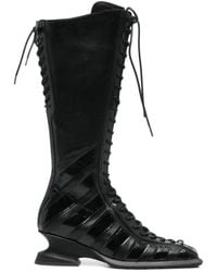 Miista - Nelly Lace-Up Leather Boots - Lyst
