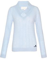 ShuShu/Tong - Cable-Knit Sailor-Collar Sweater - Lyst
