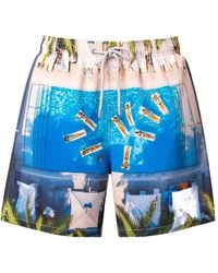 MC2 Saint Barth - Short De Bain Gustavia À Imprimé Graphique - Lyst
