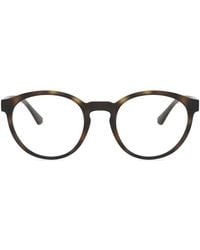 Emporio Armani - Clip Round-Frame Sunglasses - Lyst