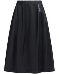 Marni - Logo-Embroidered Midi Skirt - Lyst
