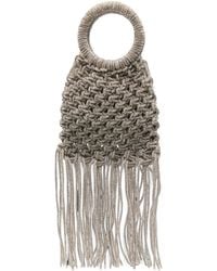 Twentyfourhaitch - Maronti Crystal-Embellished Fringed Tote Bag - Lyst