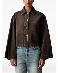 ViCOLO - Embellished-Button Denim Jacket - Lyst