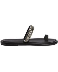 Giuseppe Zanotti - Redouart Stud-Embellished Leather Sandals - Lyst