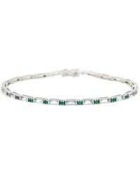 Yi Collection - Platinum Aquamarine Bracelet - Lyst