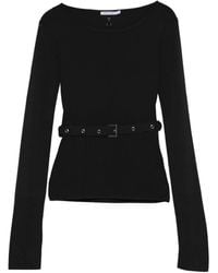 Patrizia Pepe - Geribbelde Top Met Ceintuur - Lyst