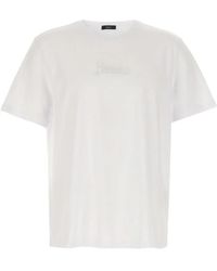 Herno - T-Shirt Met Geborduurd Logo - Lyst