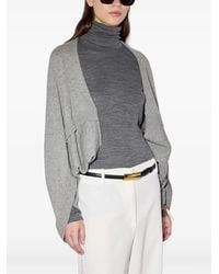 Liviana Conti - Ribbed-Trim Dolman-Sleeve Cape - Lyst
