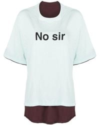 Undercover - T-shirt No Sir a strati - Lyst