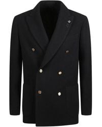 Lardini - Double-Breasted Button Jacket - Lyst