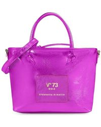 V73 - Elly Pop Metallic Leather Shoulder Bag - Lyst