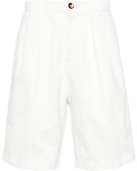 Brunello Cucinelli - Bermudas Rectas Con Pinzas - Lyst