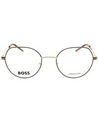 BOSS - Round-Frame Glasses - Lyst