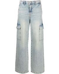 7 For All Mankind - Jean ample Cargo Scout à taille haute - Lyst