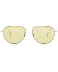Cutler and Gross - Two-Tone Pilot-Frame Sunglasses - Lyst