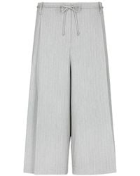 Gaelle - Pinstripe-Pattern Drawstring-Waist Shorts - Lyst