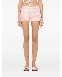 PUCCI - Iride-Print Jersey Shorts - Lyst