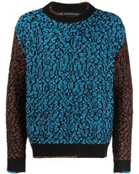 ANDERSSON BELL - Intarsia-knit Crew-neck Sweatshirt - Lyst