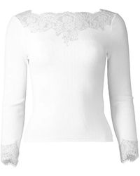 Doen - Riana Lace-Trim T-Shirt - Lyst