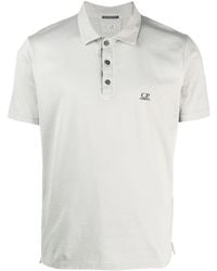 C.P. Company - Poloshirt Met Logoprint - Lyst