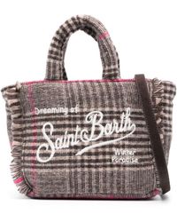 Mc2 Saint Barth - Logo-embroidered Open-top Tote Bag - Lyst