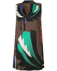 Osklen - Palmeira Bahia-Print Sleeveless Dress - Lyst