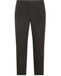 Incotex - Pleated Check Trousers - Lyst