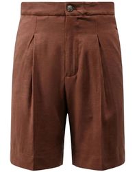 Hevò - Pleated-Design Shorts - Lyst