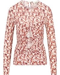 Isabel Marant - Floral-Print Tie-Back Top - Lyst
