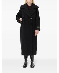GANNI Recycled wool-blend bouclé coat Ganni Boucle Wool Coat in Green | Lyst